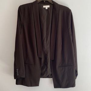 Boutique Black Dress Open Blazer